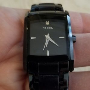 Black Fossil womens watch